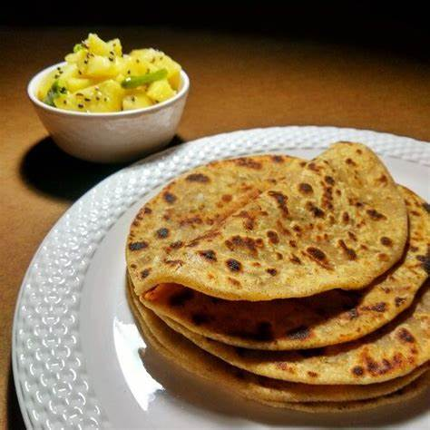 Stuffed parantha served hot